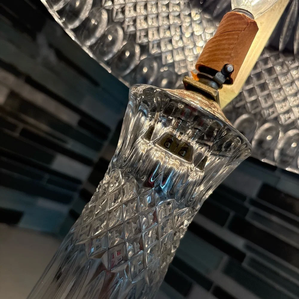 🏡 Vintage Crystal Table Lamp